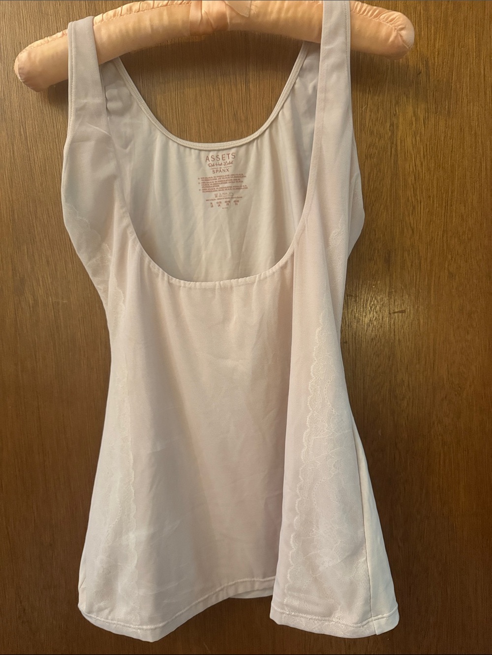 Assets By Spanx Light cream Shaping Chemise with Side Lace